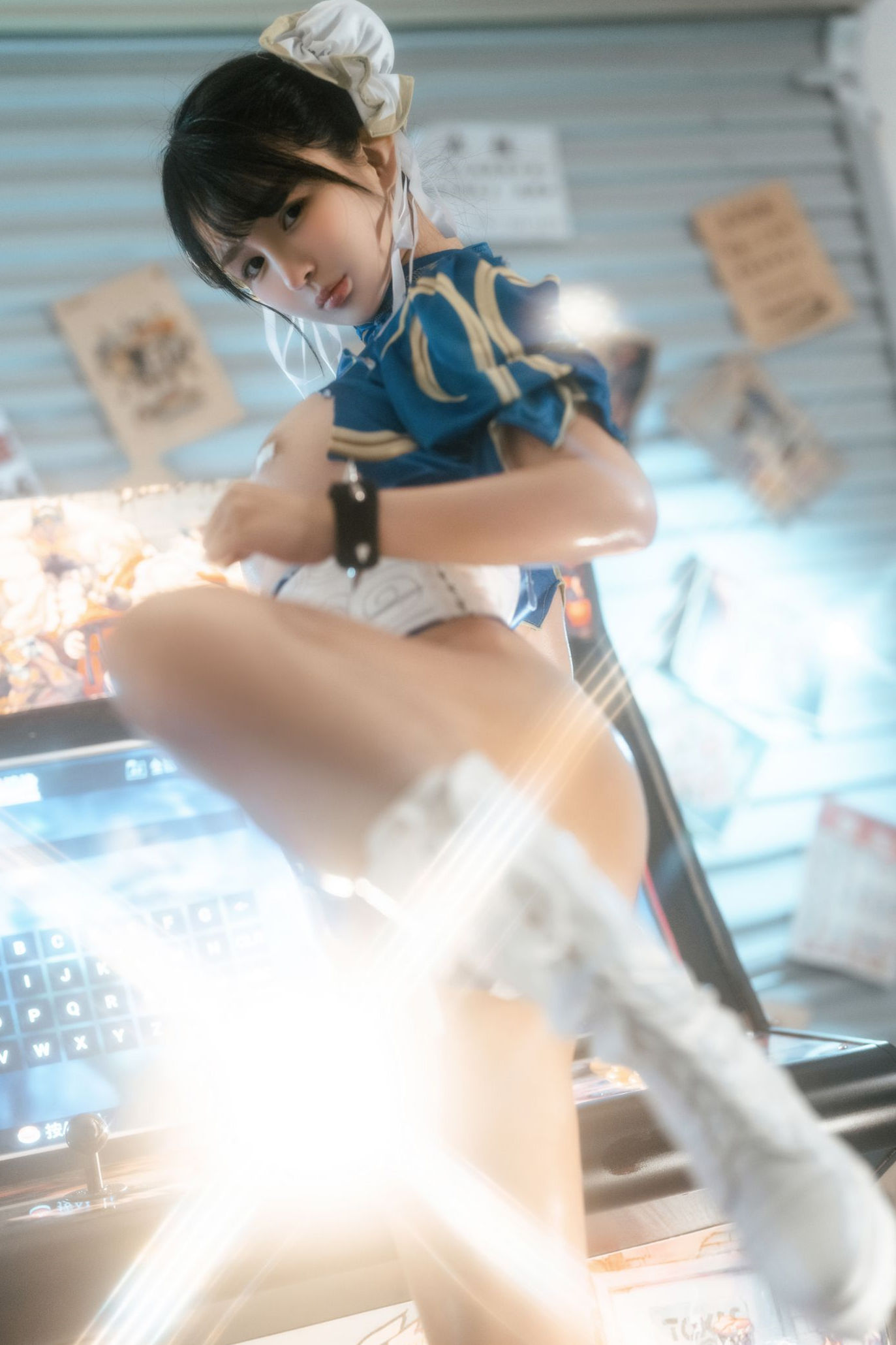 电玩春丽美女动漫博主性感Cosplay写真桜井宁宁|柠檬皮美女写真